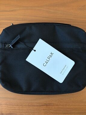 Calpak Black Mesh Tech Organizer Pouch